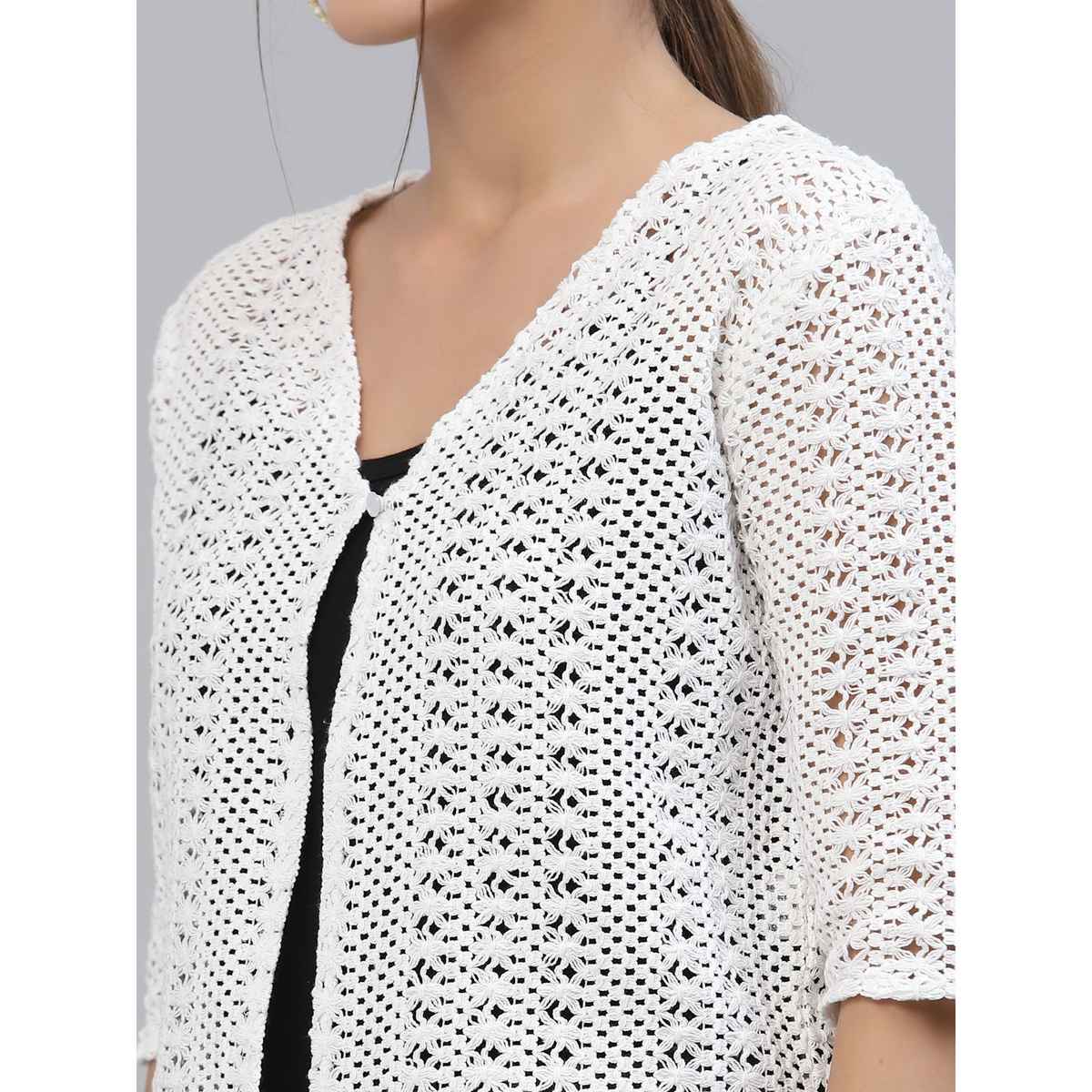 Style Quotient Women Shrug | L | AW22SQJILL - White