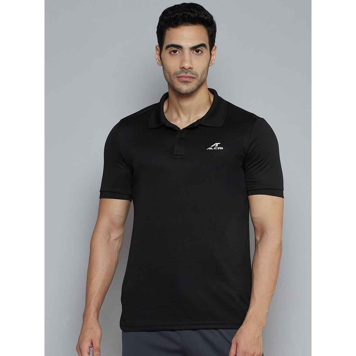 Alcis Men's Wonder Polo | Black | L