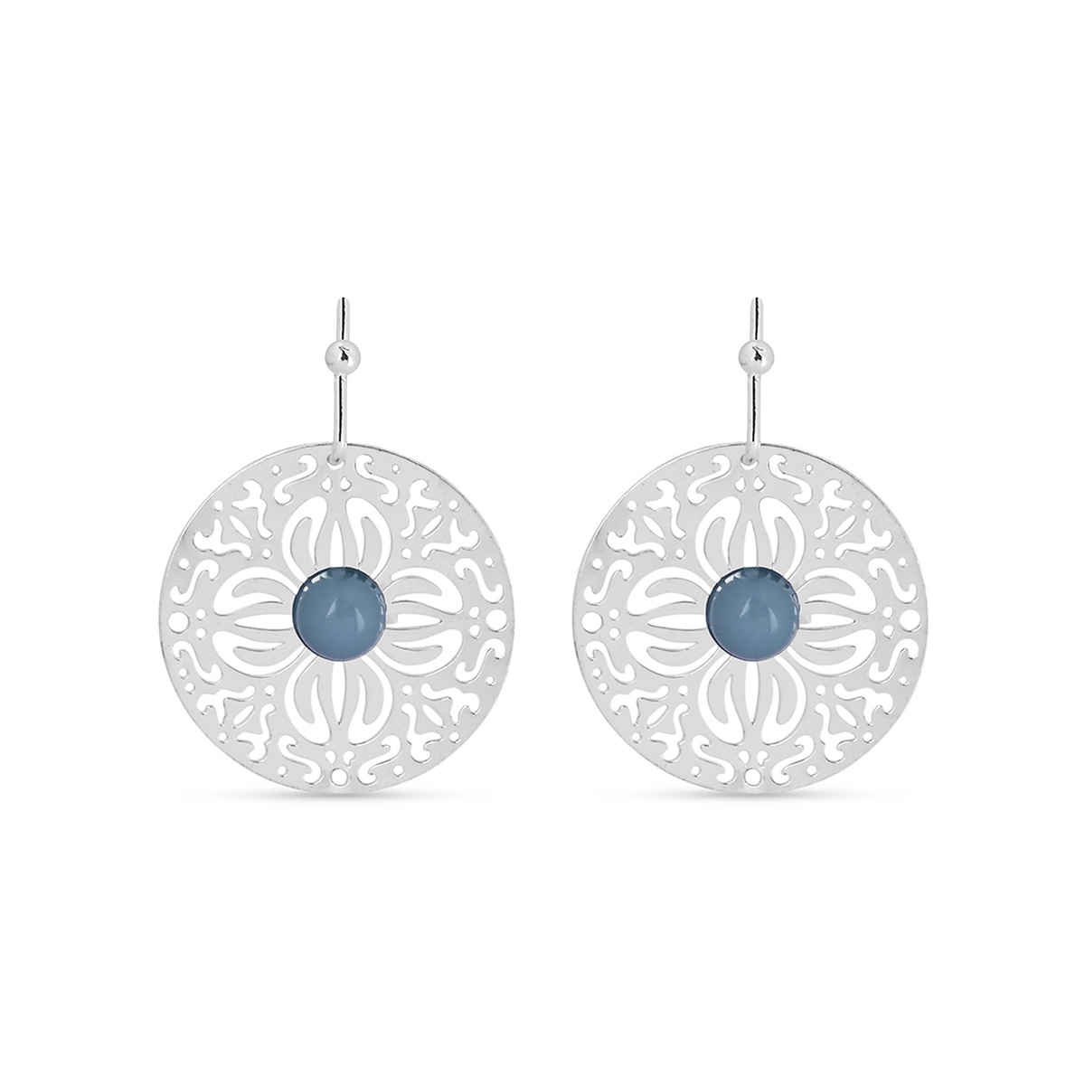 Accessorize London Women's Filigree Short Drop Earrings - Silver