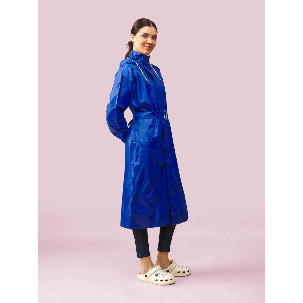 Lux Venus Over Coat Rainwear for Women - Royal Blue | L