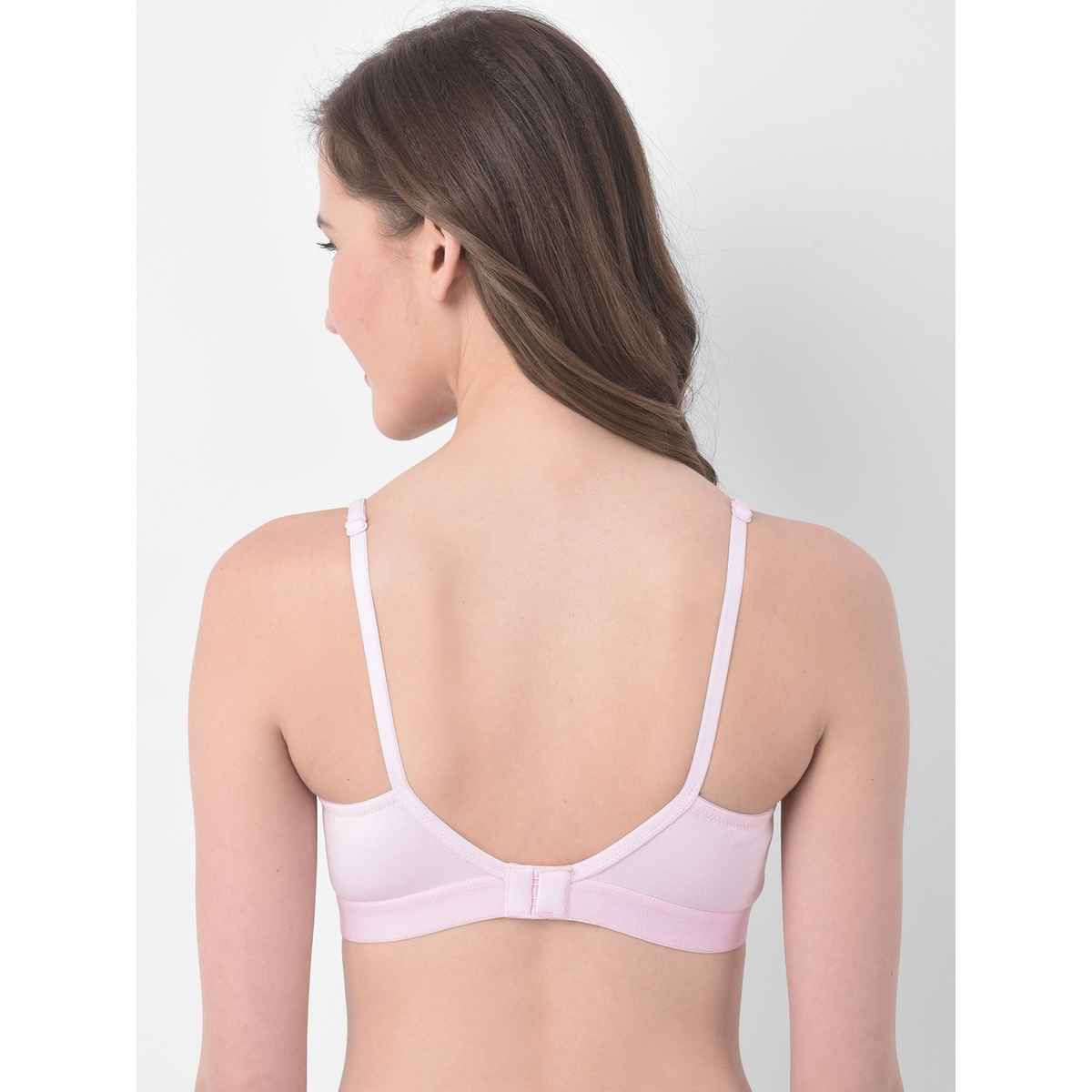 Clovia Women Non-Padded Non-Wired Full Cup T-Shirt Bra - Light Pink, Beige | 32D