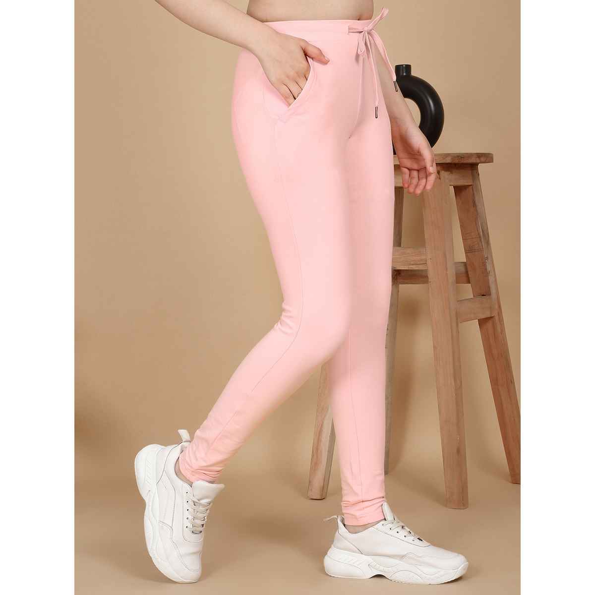 Sweet Dreams Women Solid Tights | Soft Pink | XXL