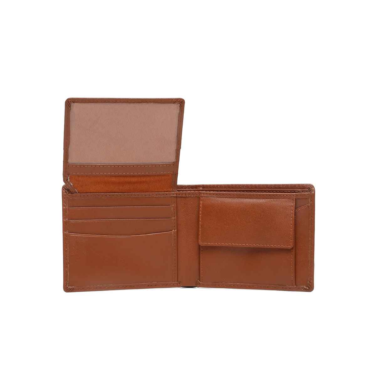 Teakwood Men's Solid Genuine Leather Wallet | Brown - One Size