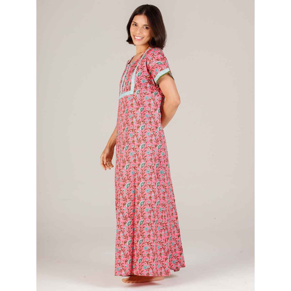 Evolove Women's Nighty Red Pink LNGCO3079RP-L