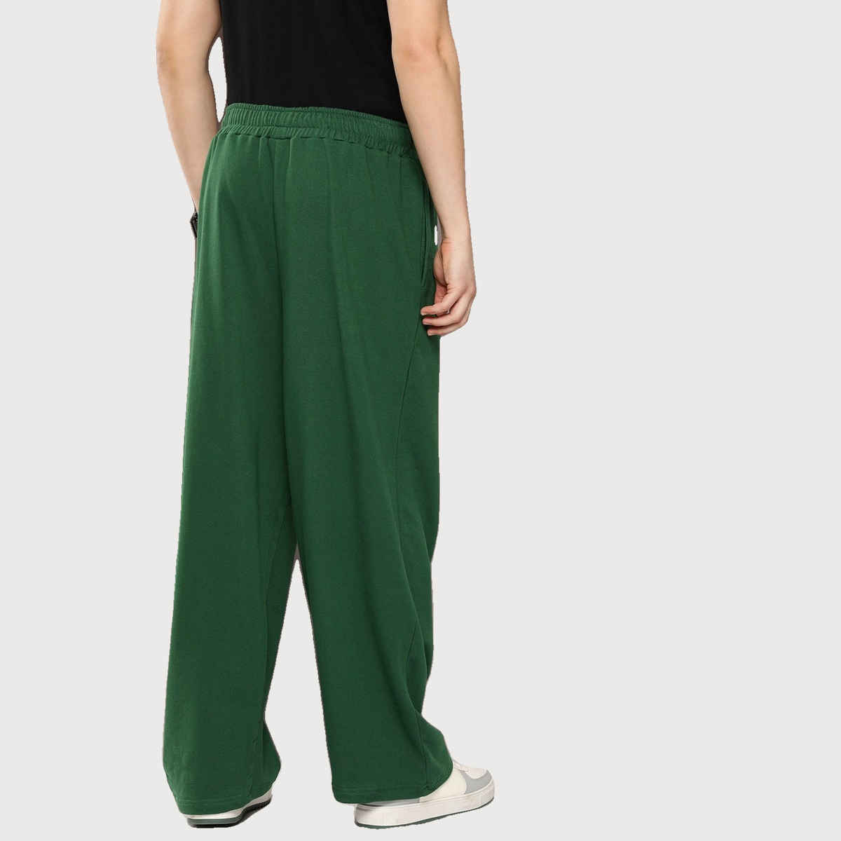 Dillinger Men's Light Weight Relaxed Baggy Knitted Pants | Green - L