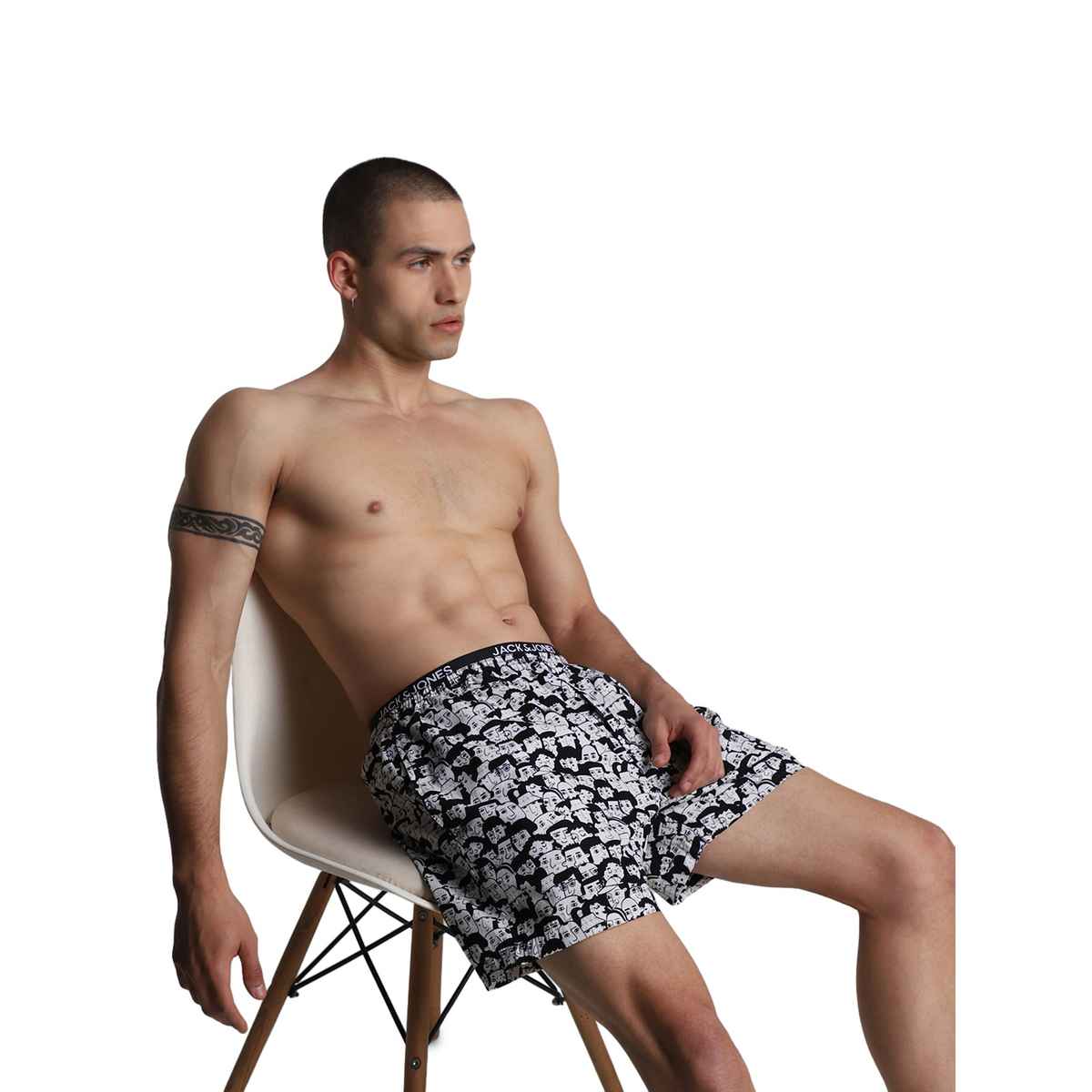 JACK & JONES Men's Hairstyle Boxer | Jet Black - L