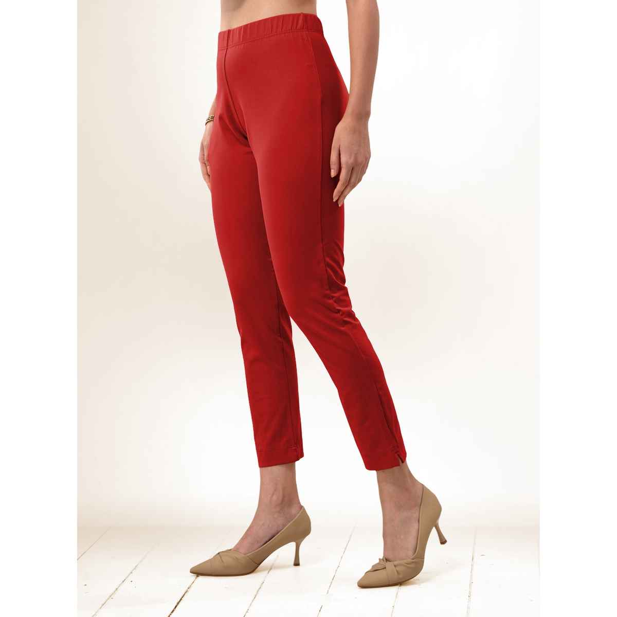 Lyra Women's Straight Pant Premium | Red - XL