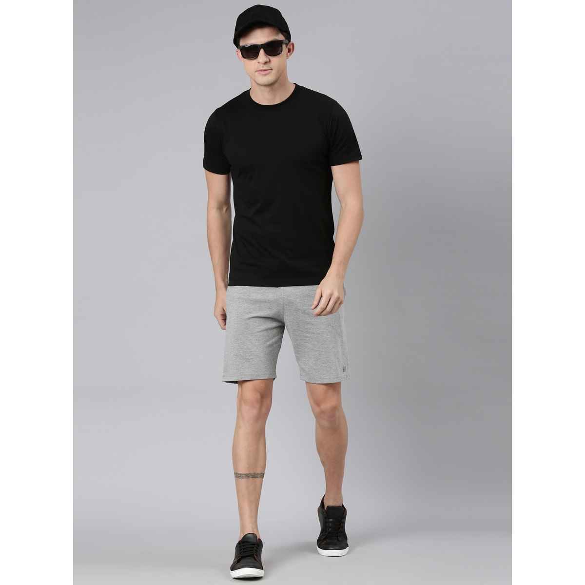 Rupa Jon Men's Round Neck T-Shirt Style | RJ 901 | Jet Black - XL