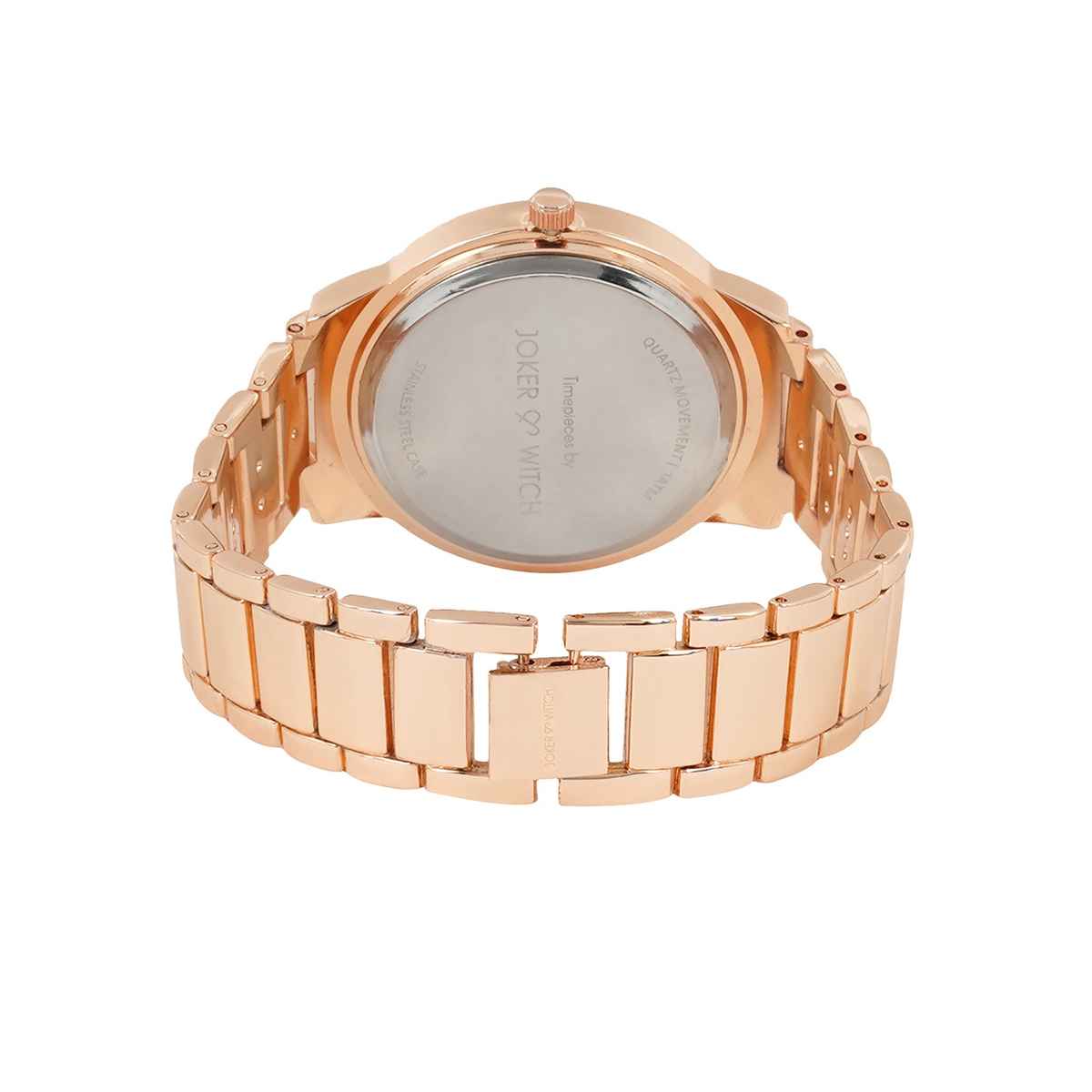 Joker & Witch Women's Alloy Chrono Watch | Rose Gold