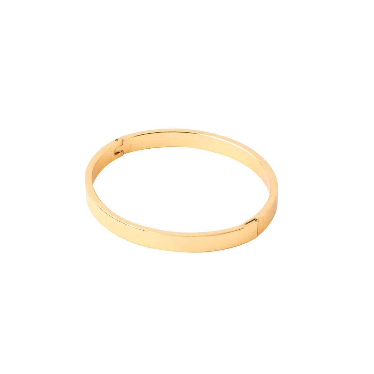 NVR Men's Gold Kada Bracelet | NVR2103