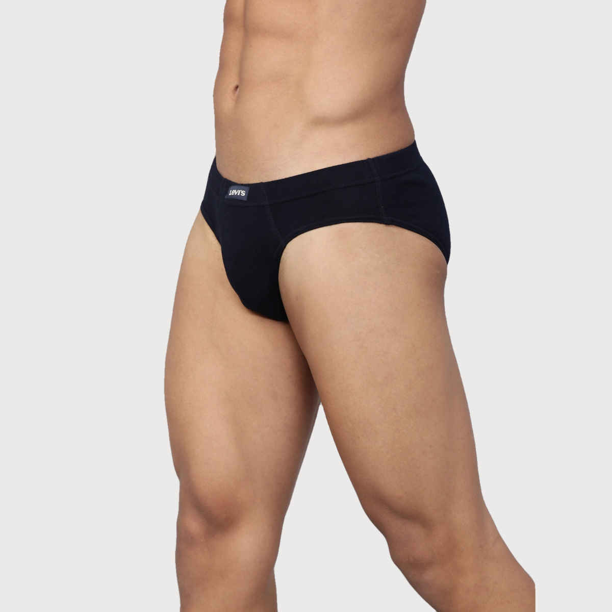 Levi's Innerwear Men's Solid Pure Cotton Brief | Navy and Wine - S