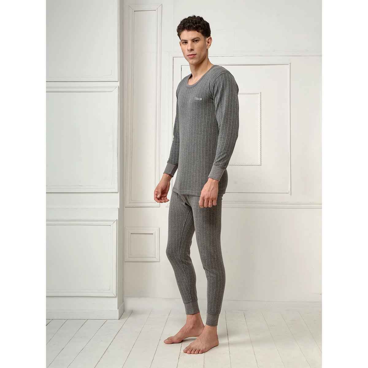 Lux Inferno Thermal Top and Bottom Set for Men | Charcoal | 100 | XXL