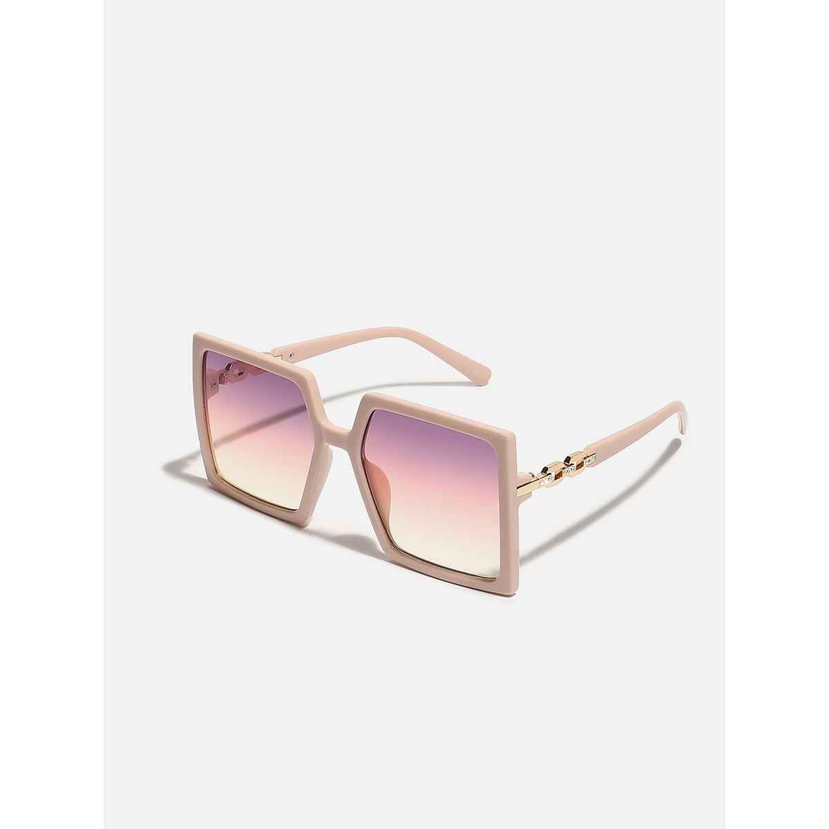 Haute Sauce Women's Polycarbonate Rectangular Sunglasses | Pink - S