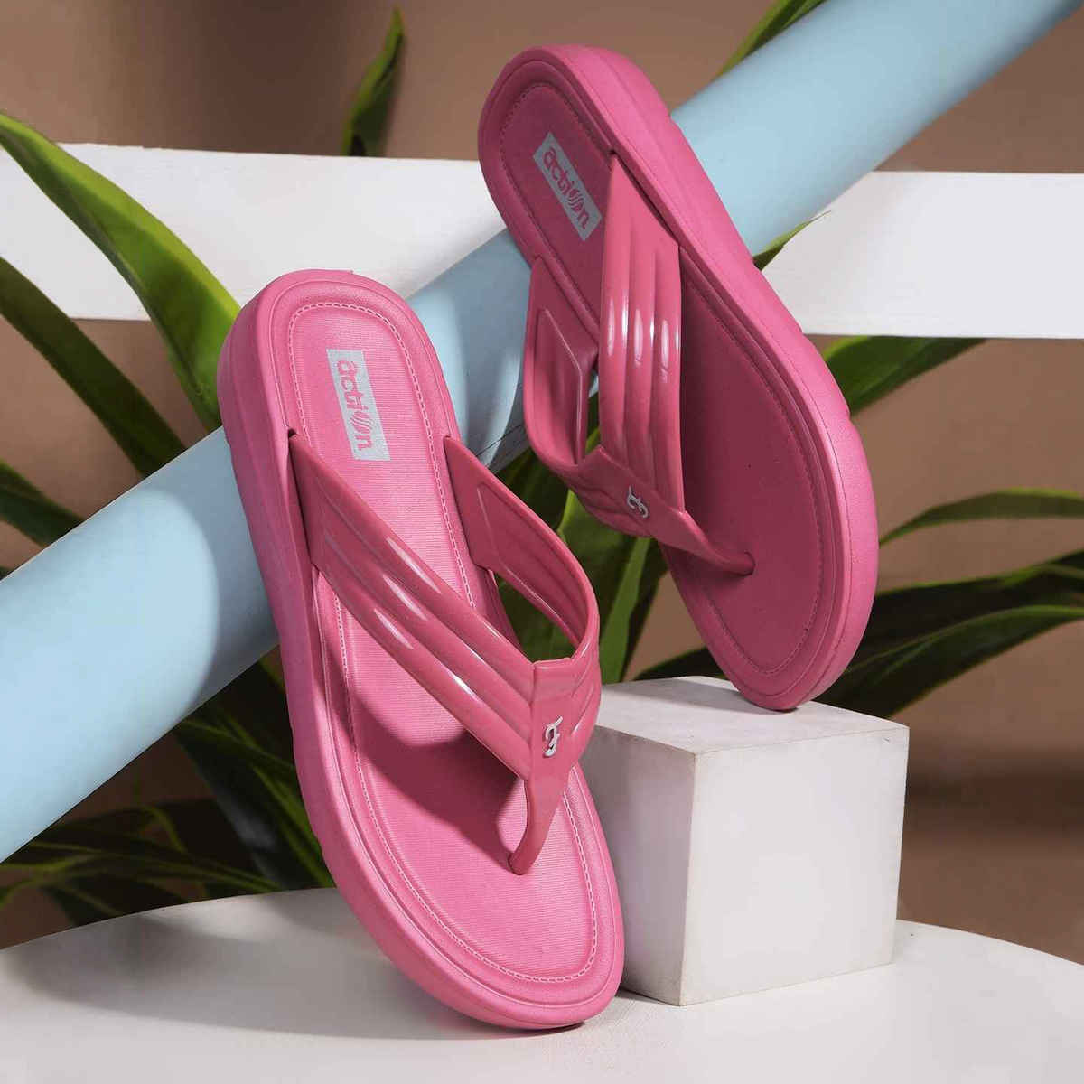 Action Women's Hran-61 | Super Soft & Commtable Slippers | Daily Wear Slippers | Onion Pink - UK 5