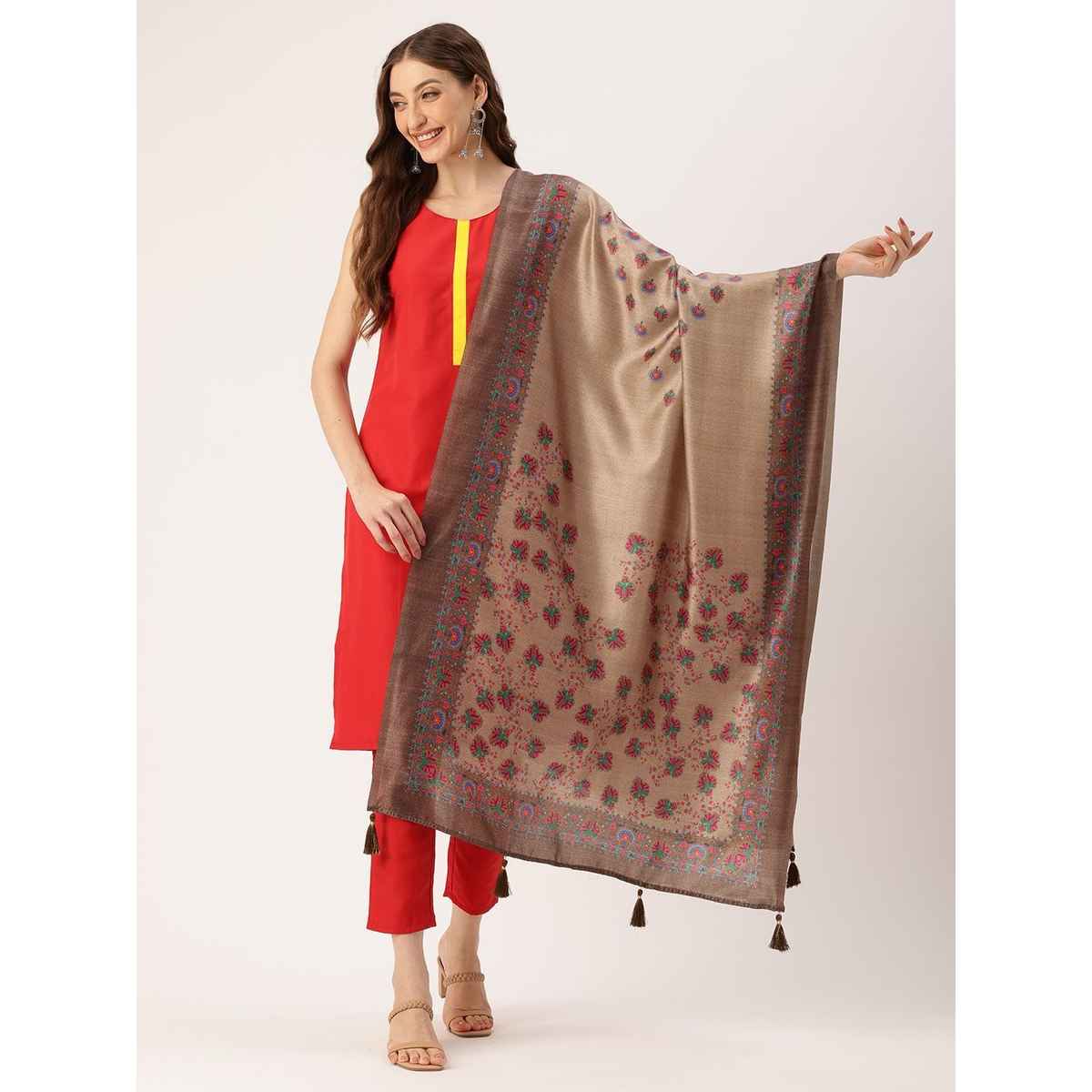 Ishin Golden Cotton Dupatta | 1023