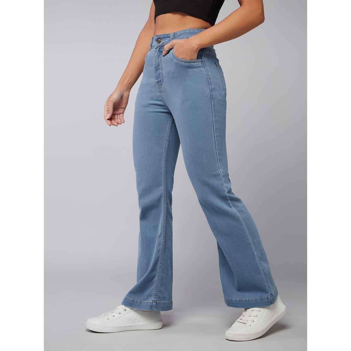 Miss Chase Step Up Bootcut Jeans | Light Blue | 32