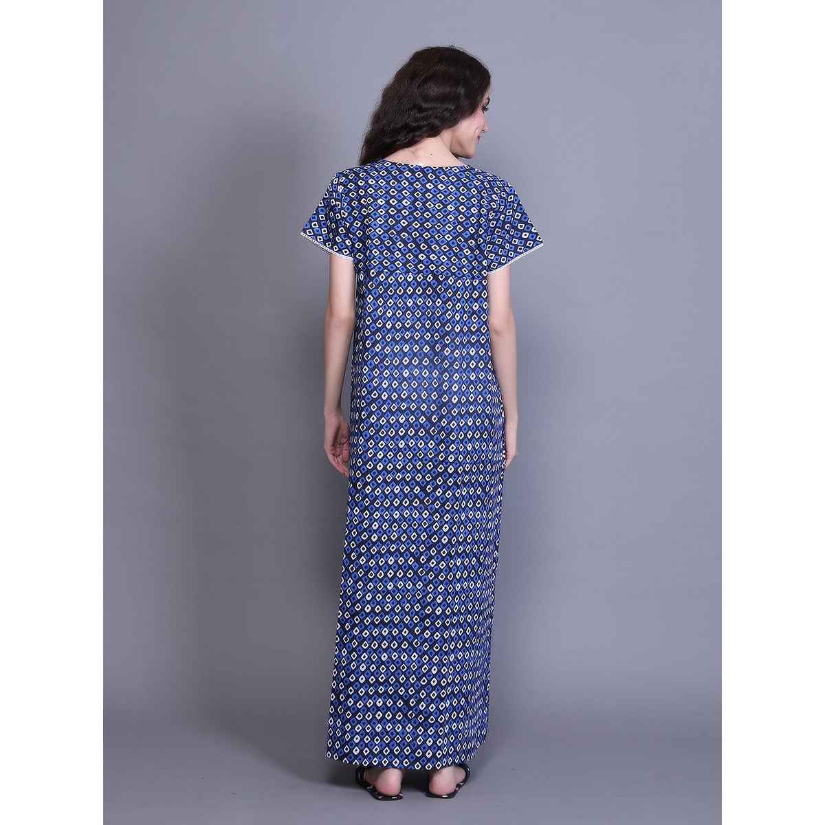 Evolove Women's Nighty Blue LNGCO3299BL-XL