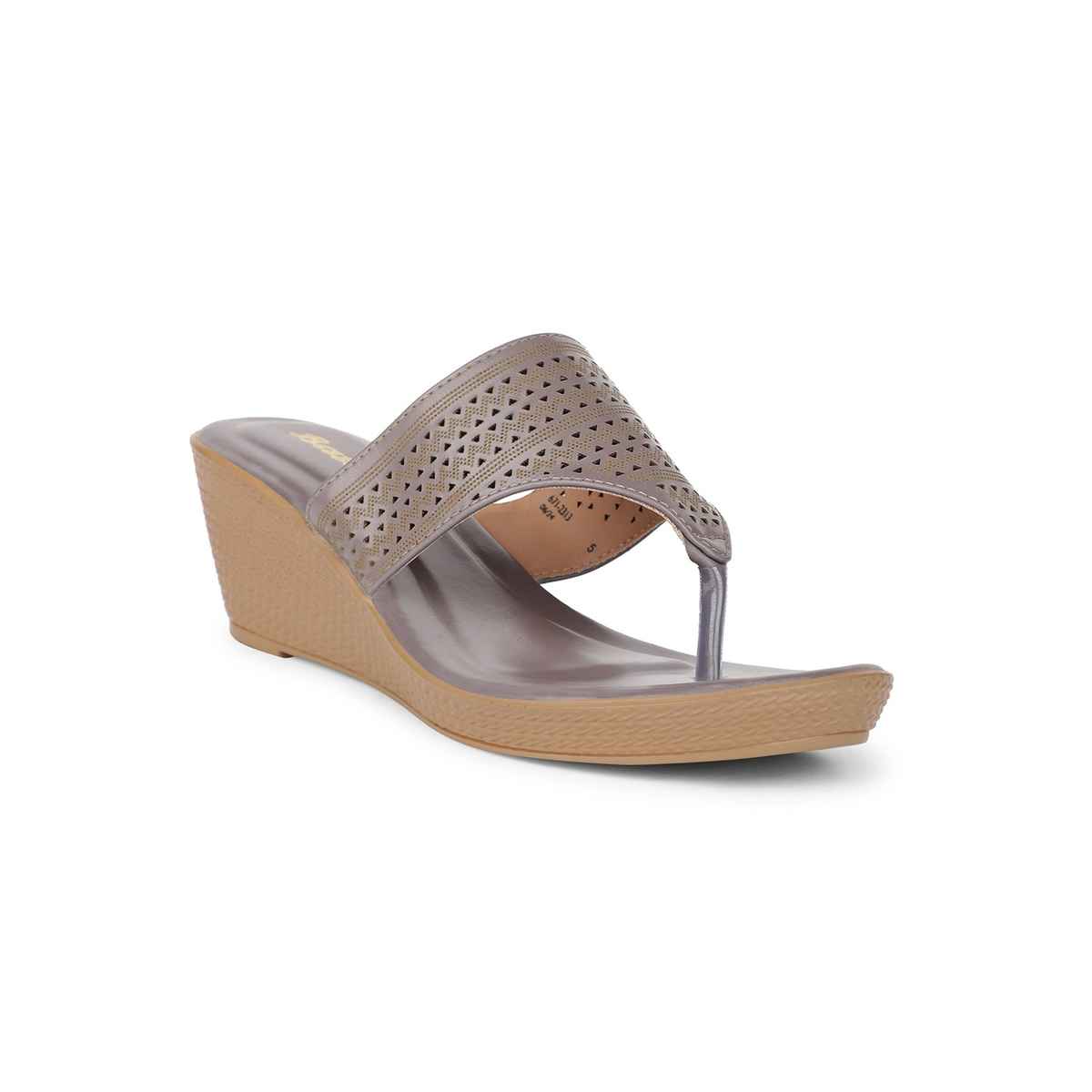 Bata Gunmetal Thong For Women - 7