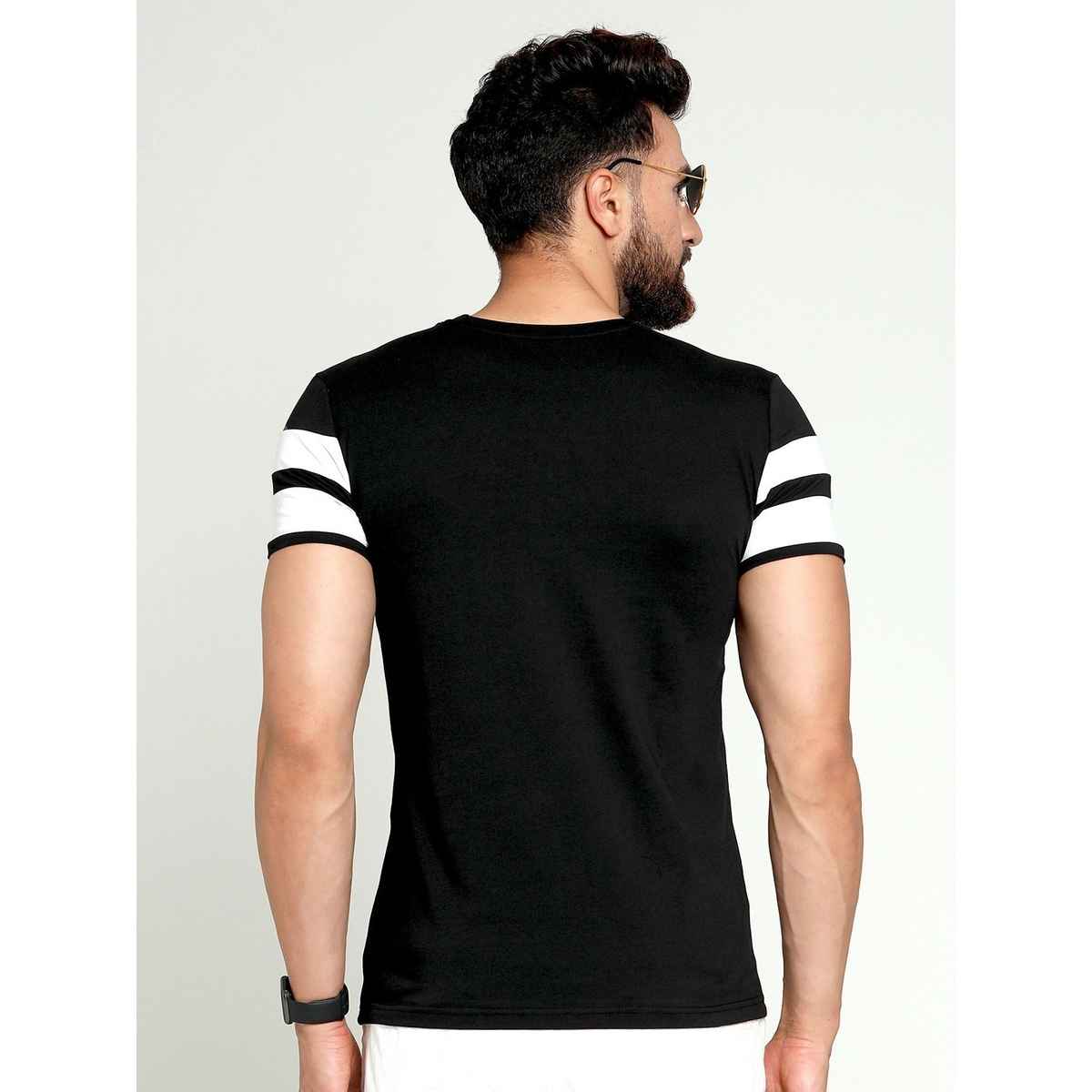 Smartees Men's Printed T-shirt | Style No 9 | Black - M