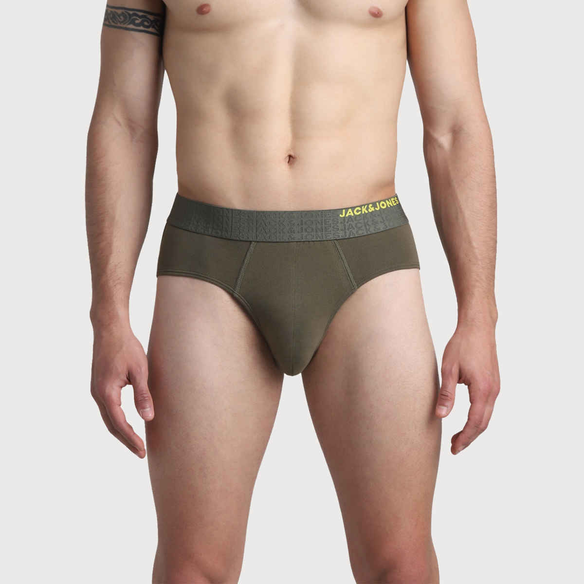 JACK & JONES Men's Grant Brief | Pack of 2 | Olive Night - M