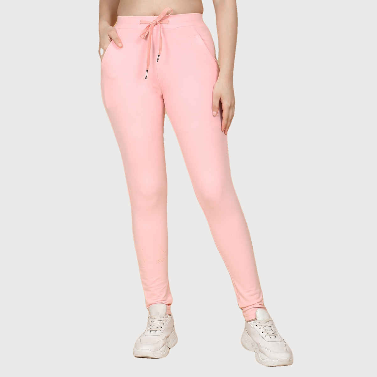 Sweet Dreams Women Solid Tights | Soft Pink | XXL