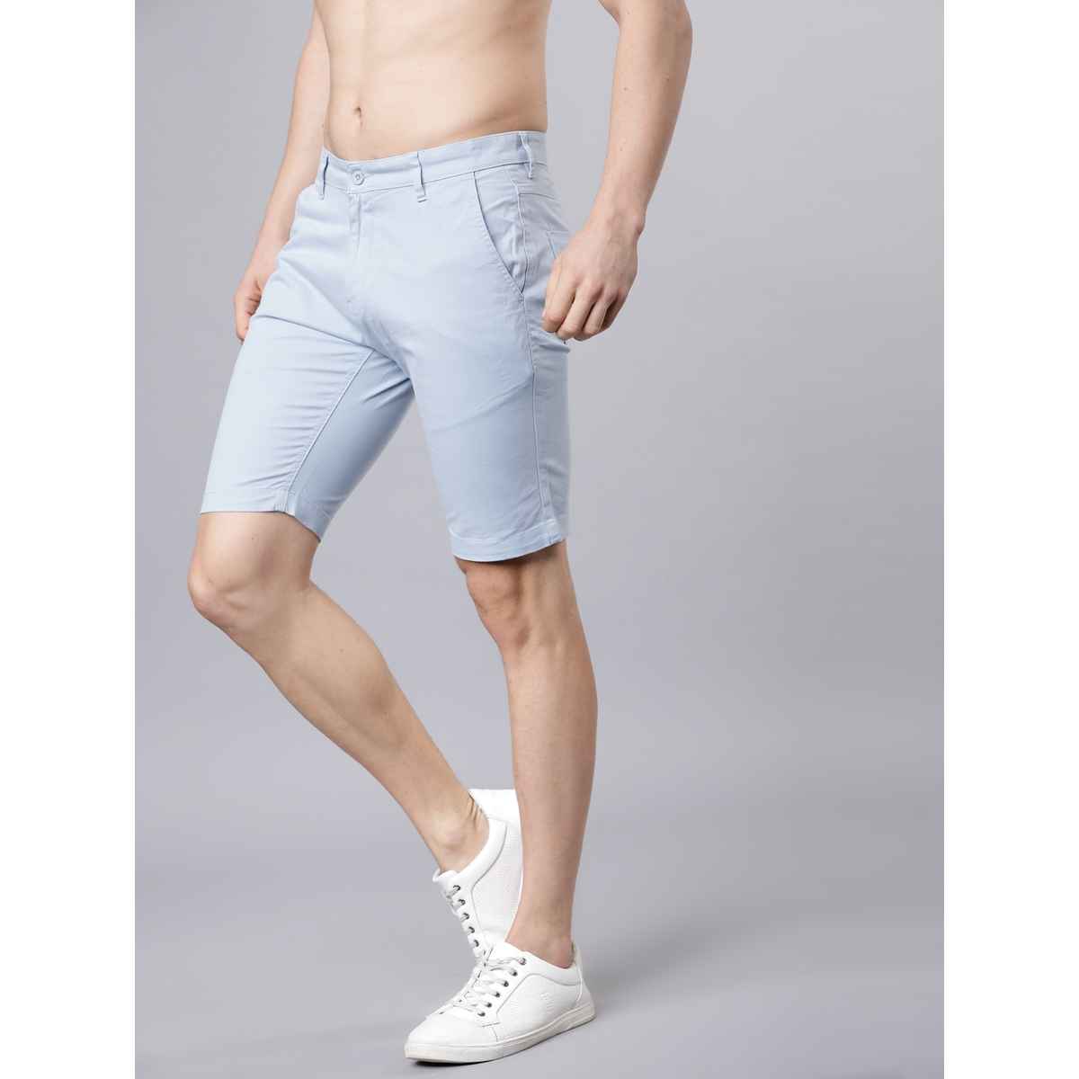 HIGHLANDER Men's Slim Fit Chino Shorts | Blue - 30