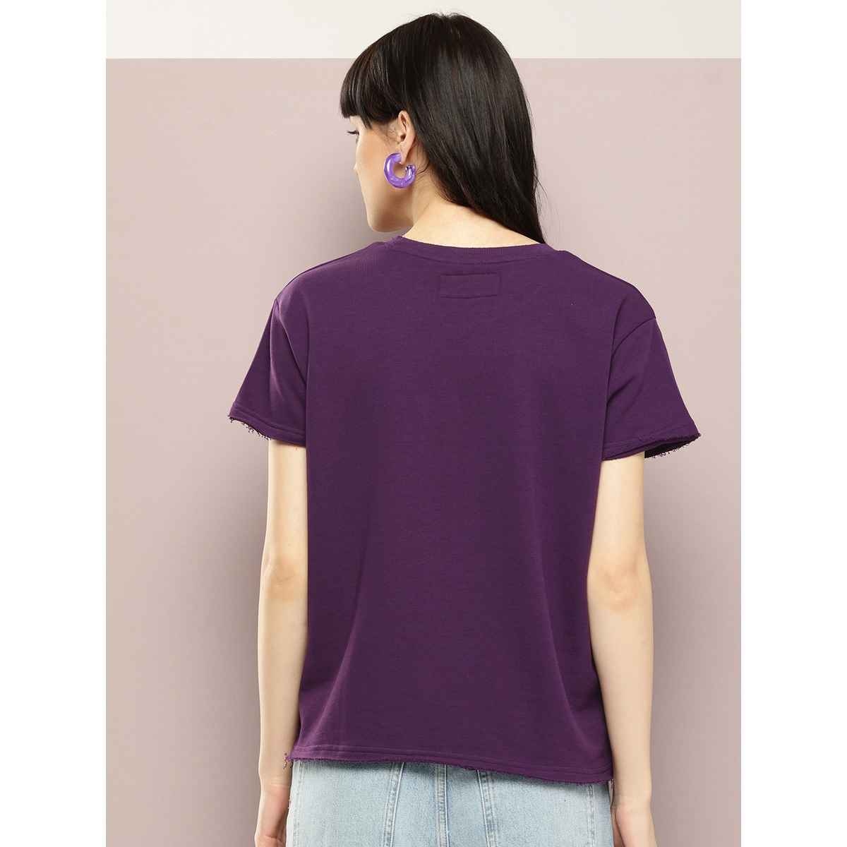 Dillinger Women's T-shirts | WMNCR639GRL | Purple - M
