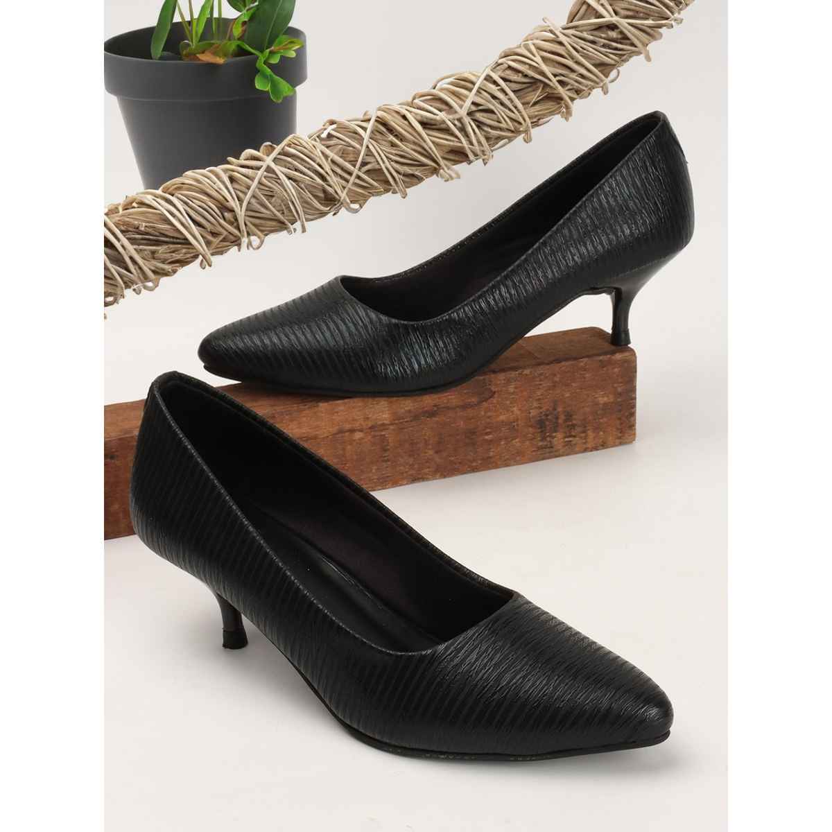 Carlton London Women Heels Sandal - UK3 | Black