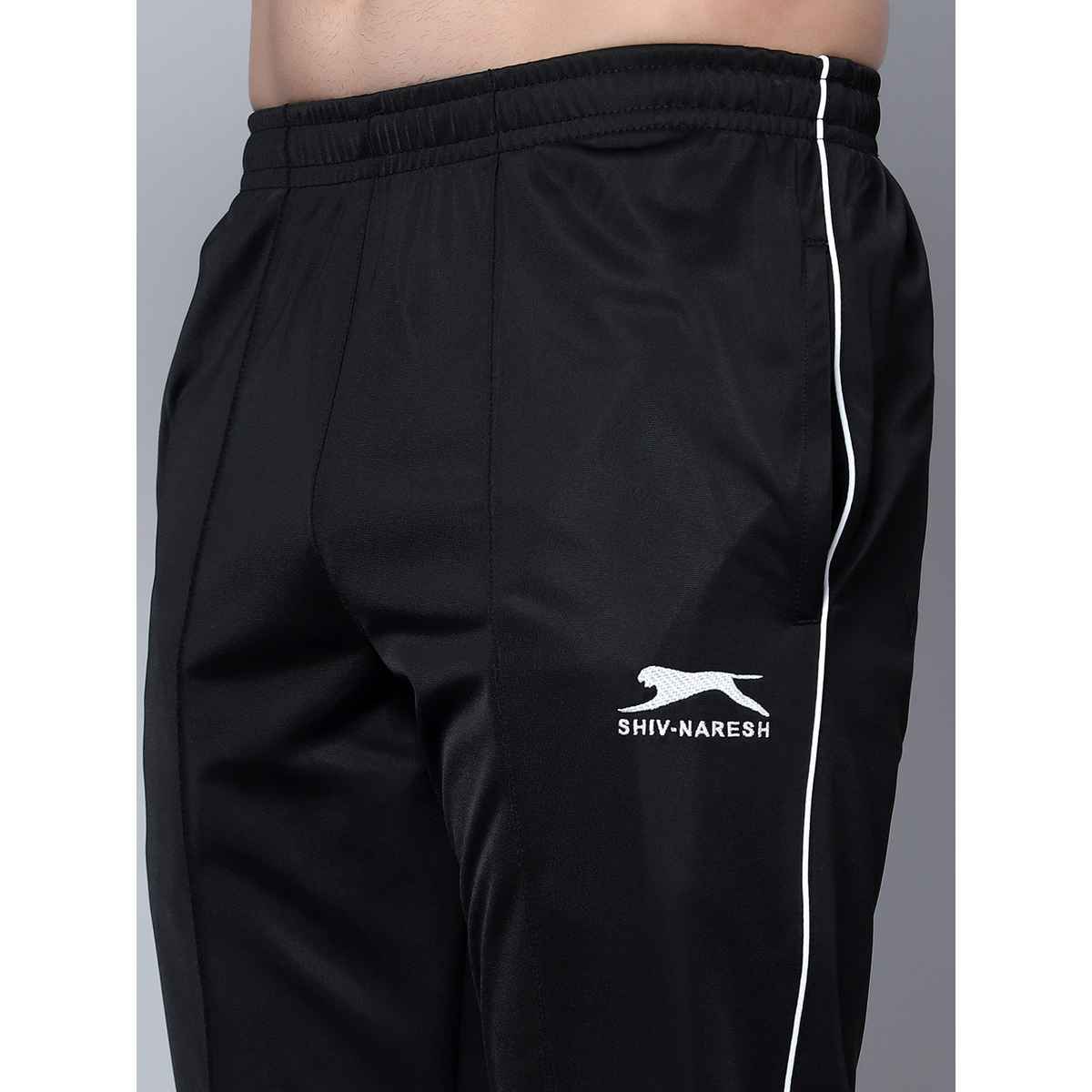 Shiv Naresh Men's Trackpant | 550 - Black-White | XL