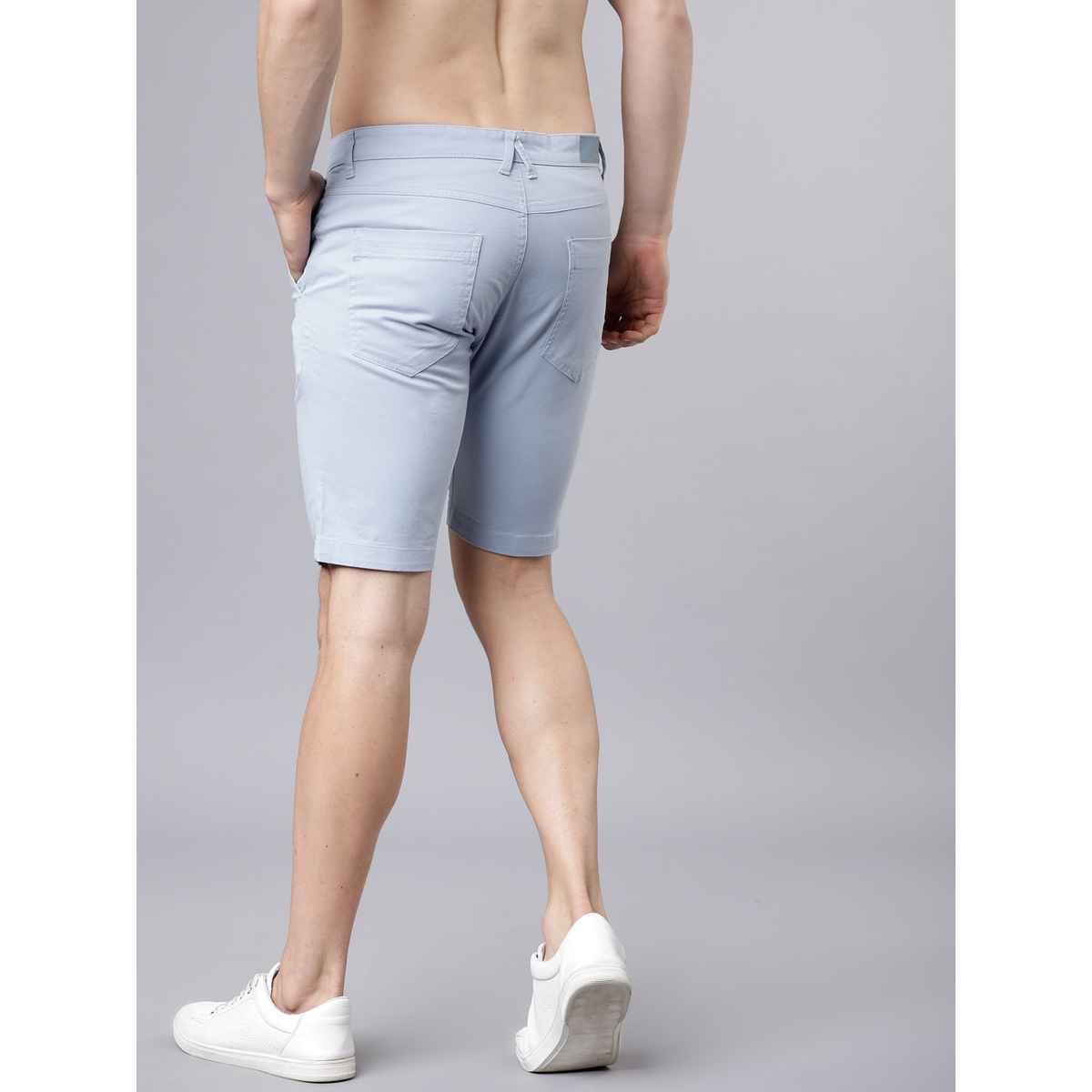 HIGHLANDER Men's Slim Fit Chino Shorts | Blue - 30