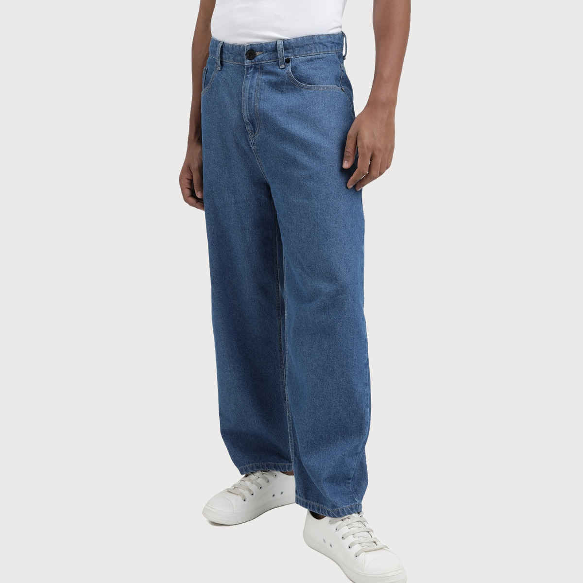 Bene Kleed Men's Baggy Fit Jeans | Blue - 32