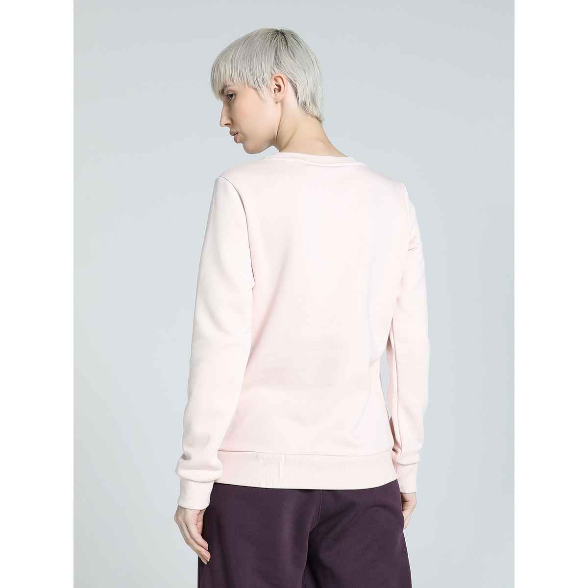 Puma Women's Sweatshirt Crew-Neck Graphics - Pink | M