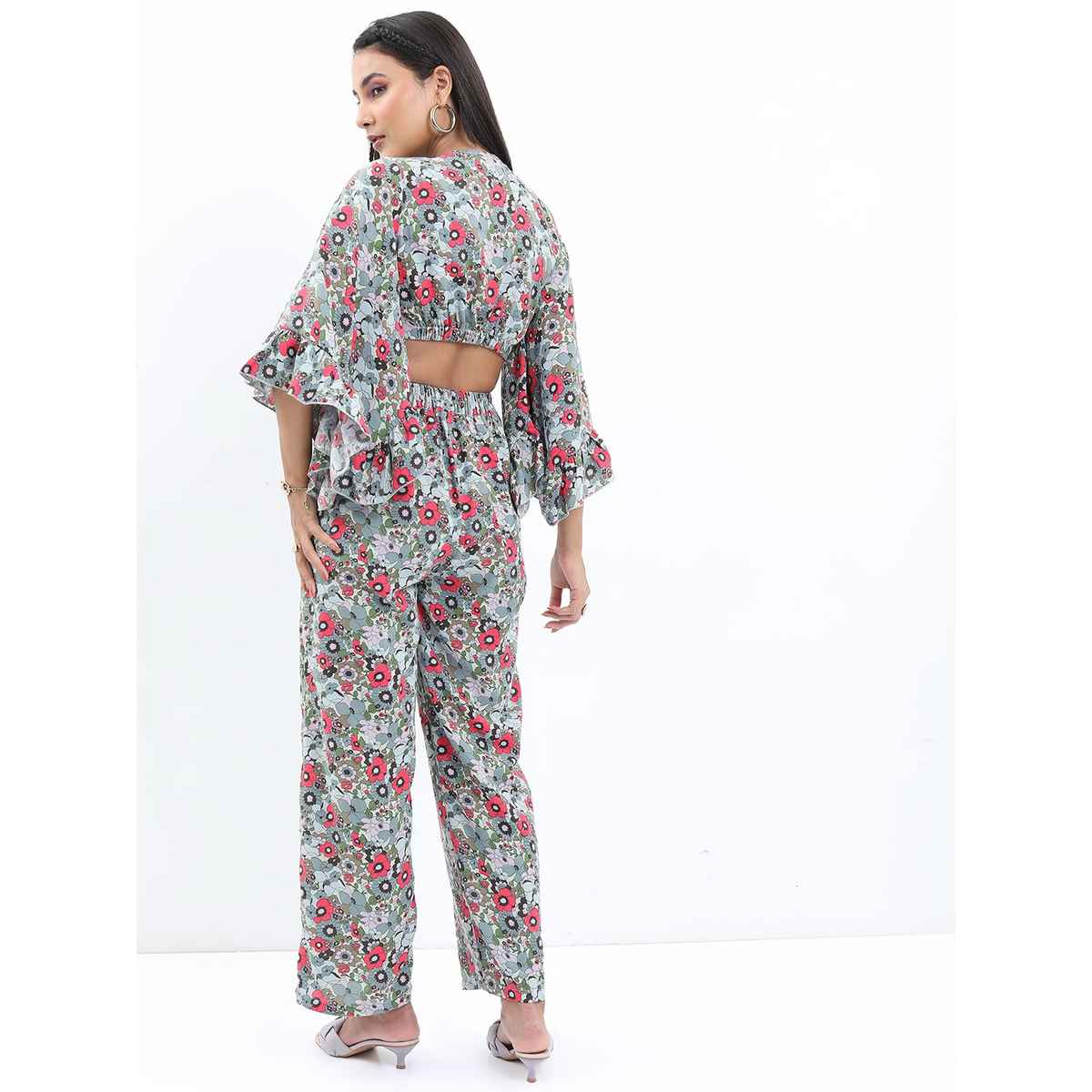 Ketch Women's Top with Trousers | Green - M