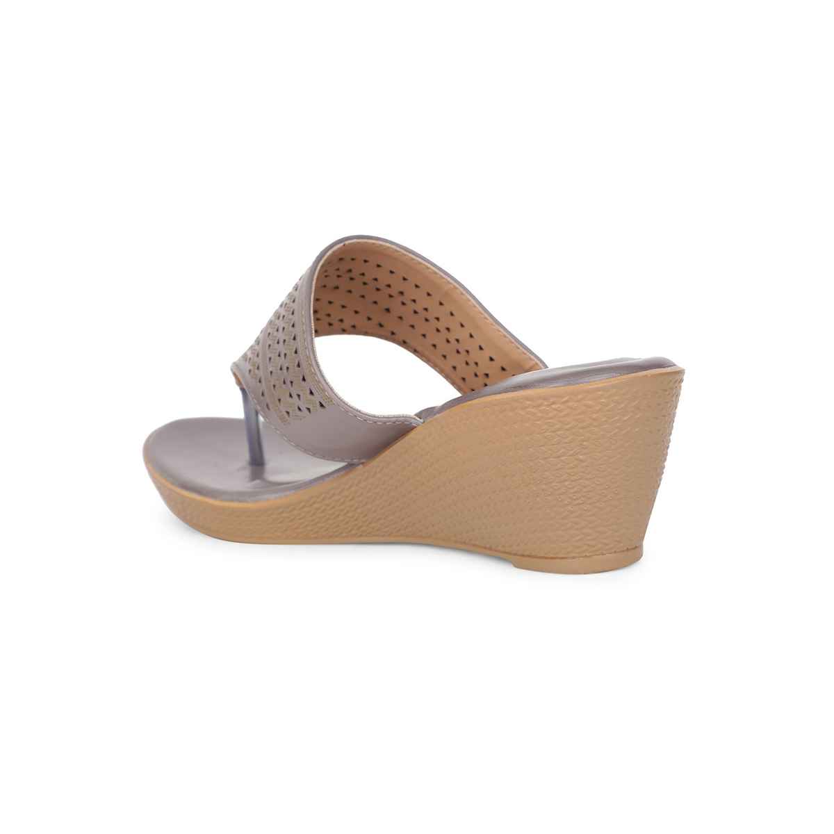 Bata Gunmetal Thong For Women - 7