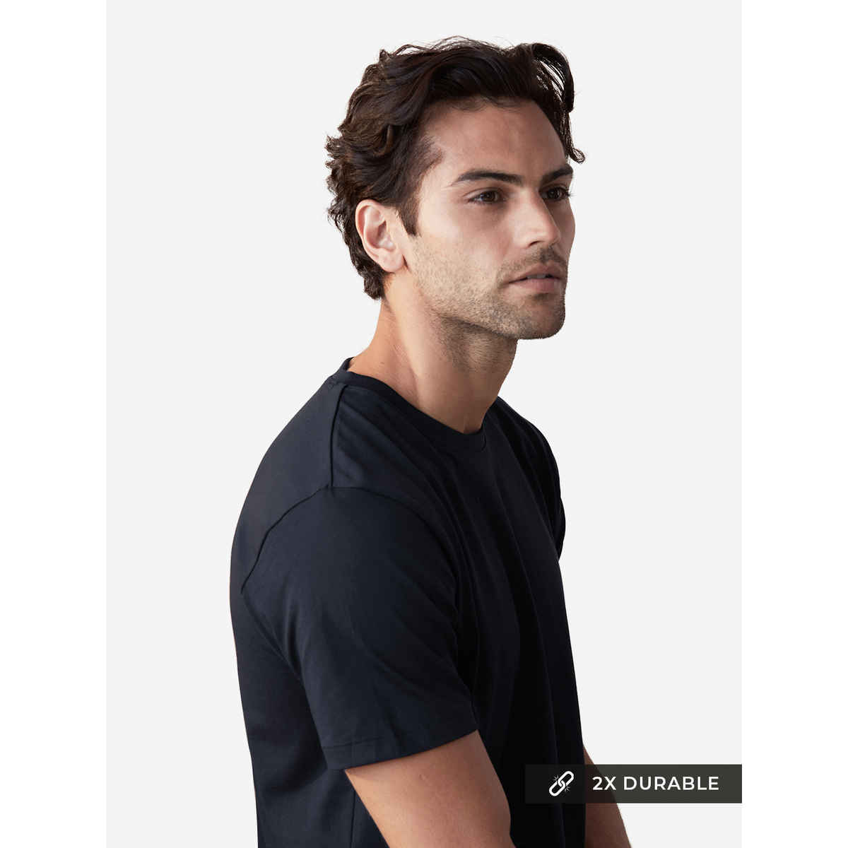 The Souled Store Men's Regular Supima- Navy Blue Supima T-shirts | L