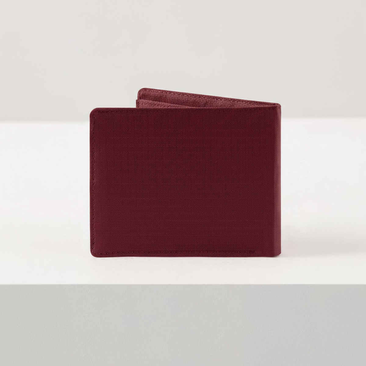 Wildcraft Unisex Solid Faux Leather Bi-Fold Wallet | Red - Free Size