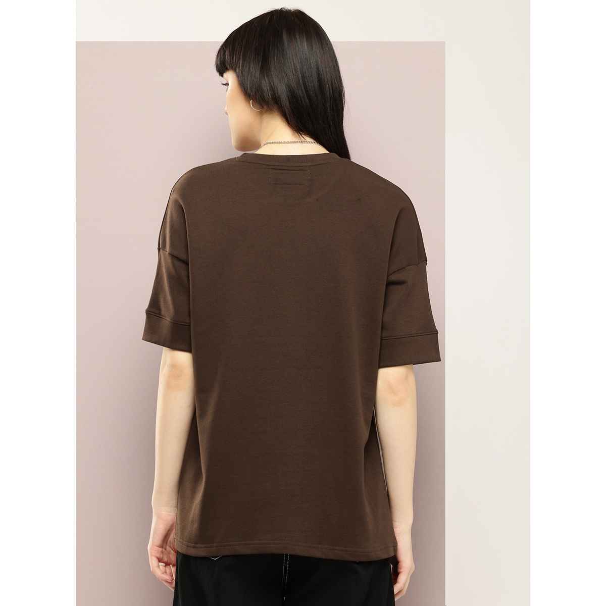 Dillinger Women's T-shirts | WMNCR638CHO | Brown - L