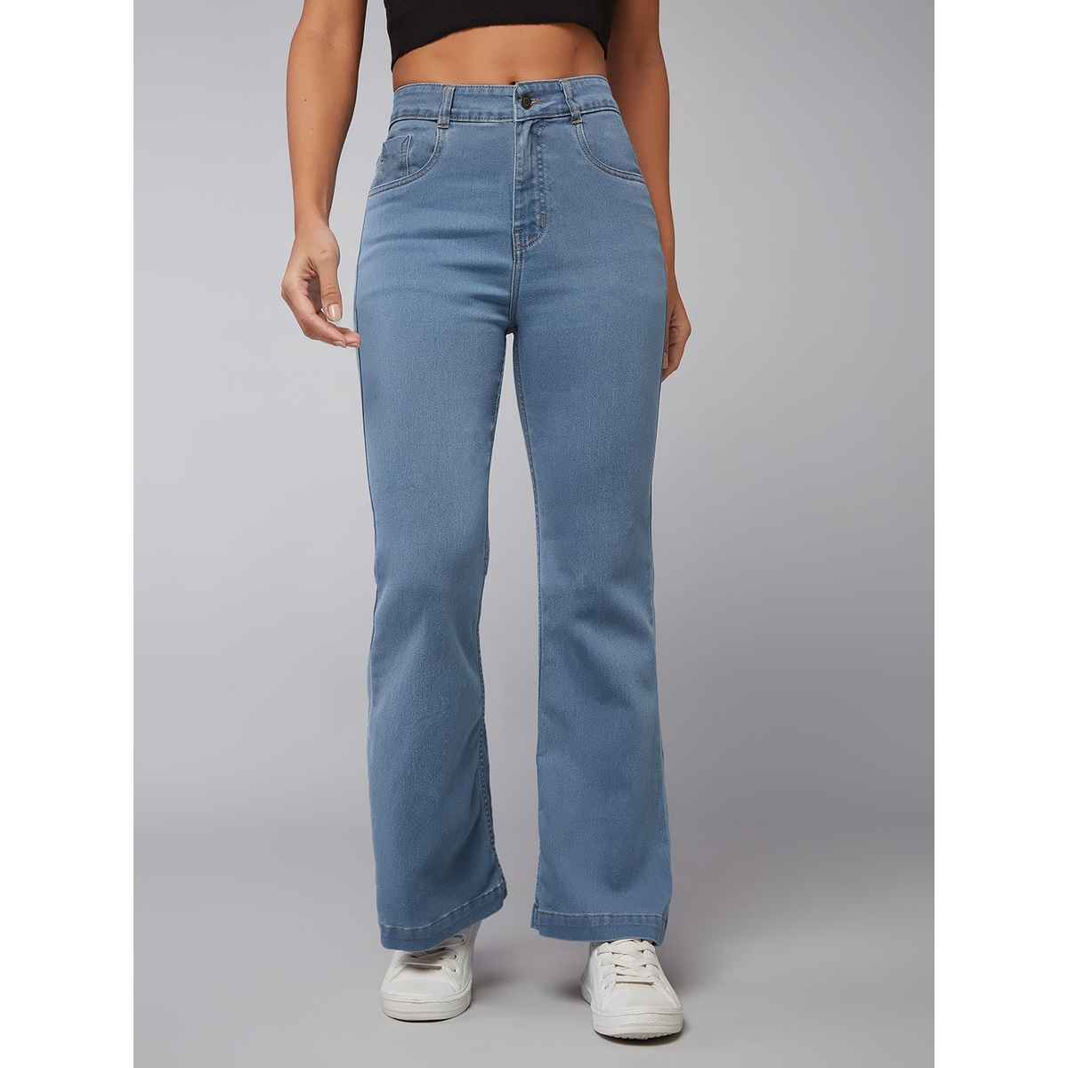 Miss Chase Step Up Bootcut Jeans | Light Blue | 32