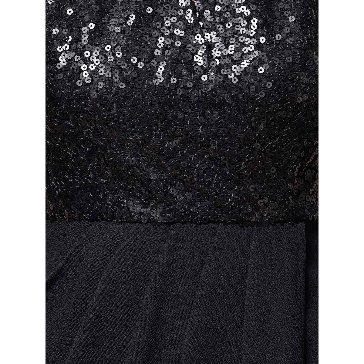 Miss Chase Georgia On My Mind Drapped Dress | Black | XL
