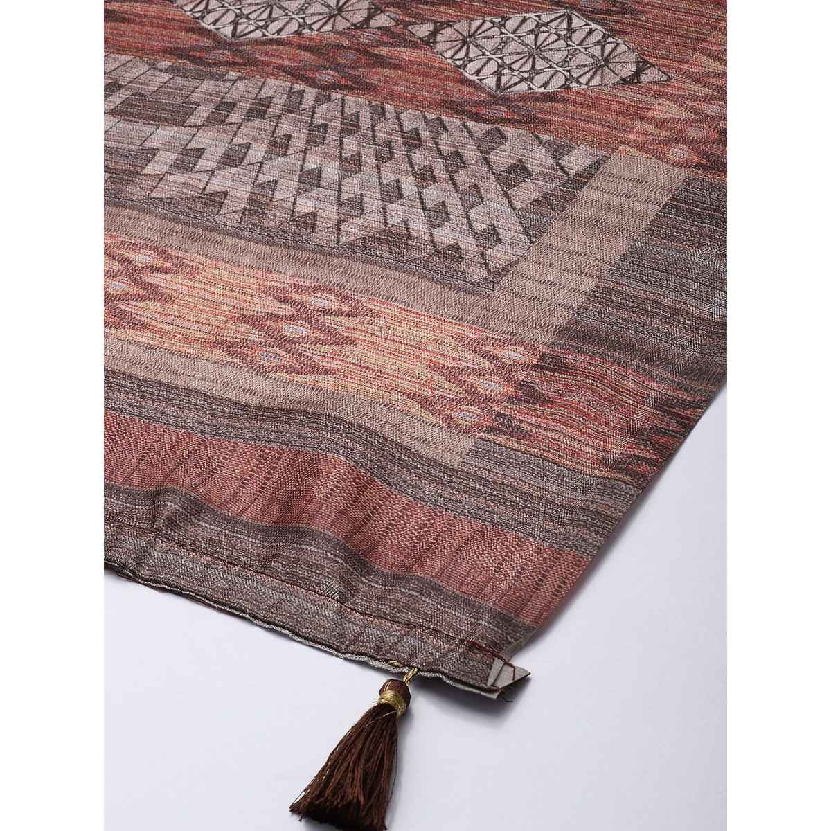 Ishin Brown Cotton Dupatta | 1028