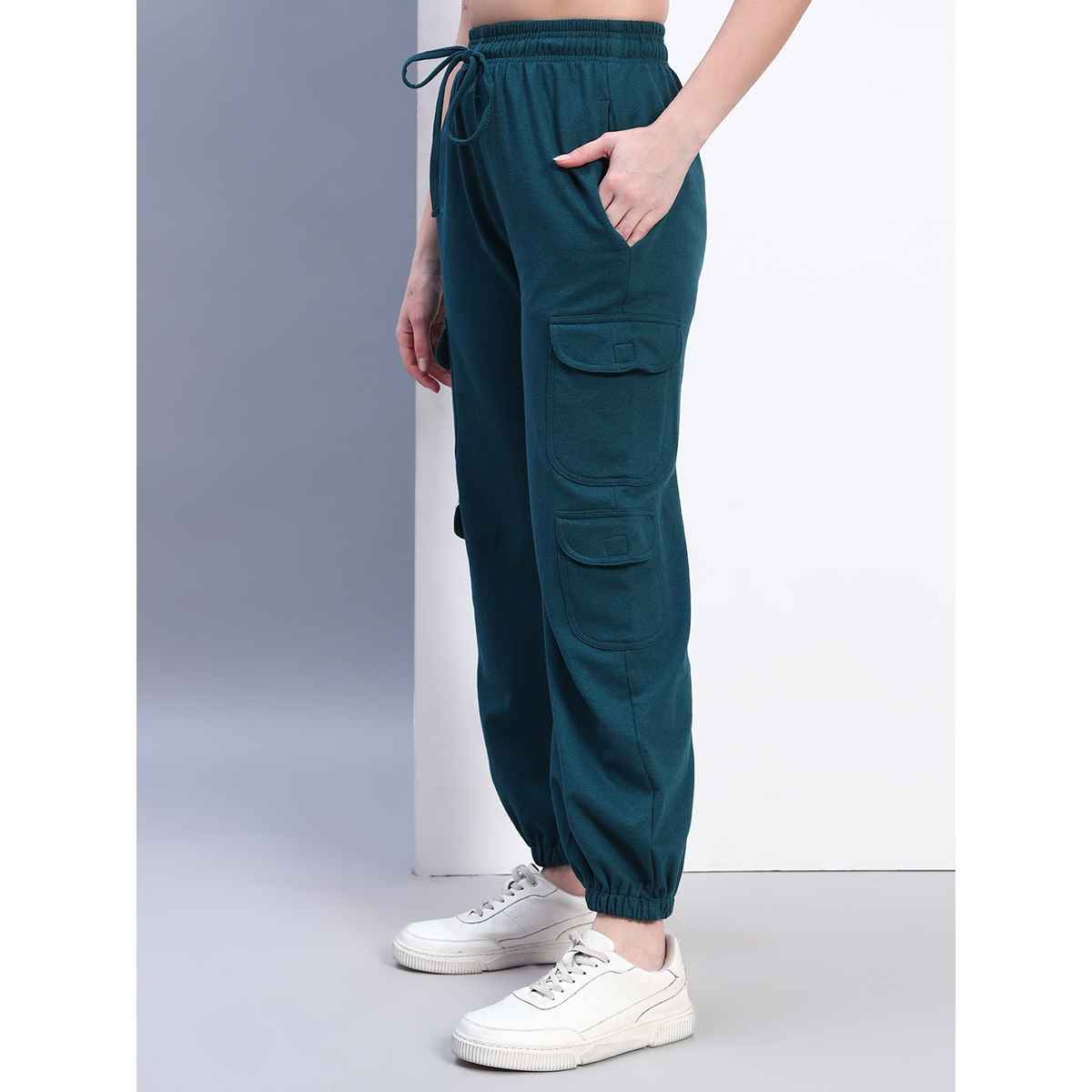 Q-rious Women's AdventureFlex Cargo Joggers | GLJ-CARGO | Teal - 34