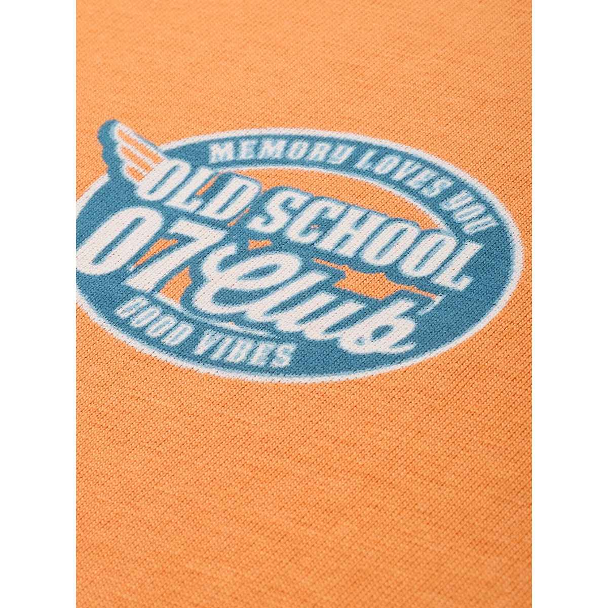 Dillinger Men's Pure Cotton Long Sleeves Casual T-shirt | Orange - M