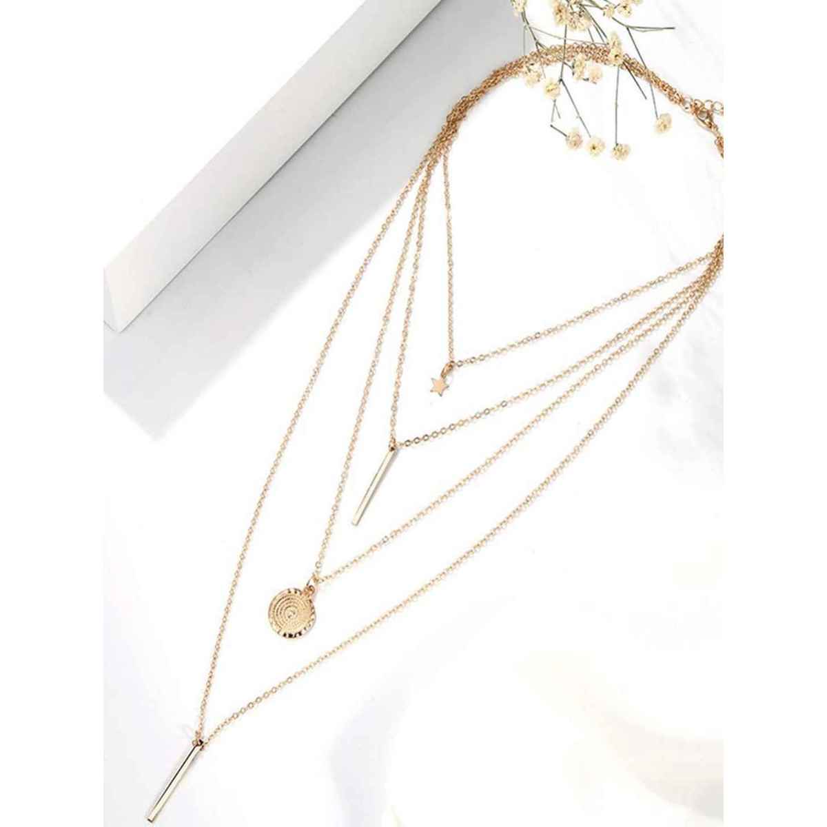 Youbella Jewellery Stylish Combo Of Two Necklace Chains For Women And Girls(Ybnk - 5924)