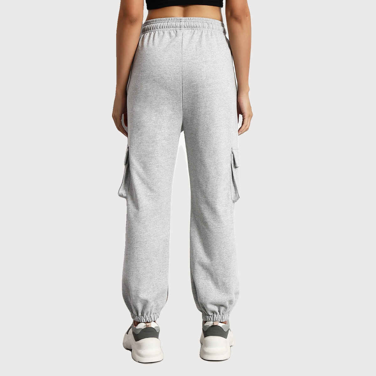 Q-rious Women's SkyTrek Cargo Joggers | LYM-CARGO | Grey - 34