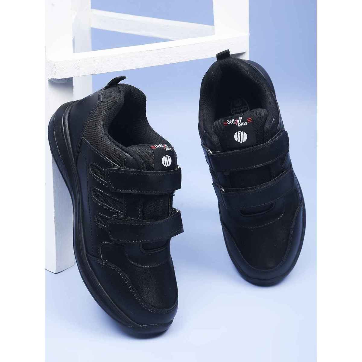 Action Kids School Shoes | AGT-52 | Black - UK 10