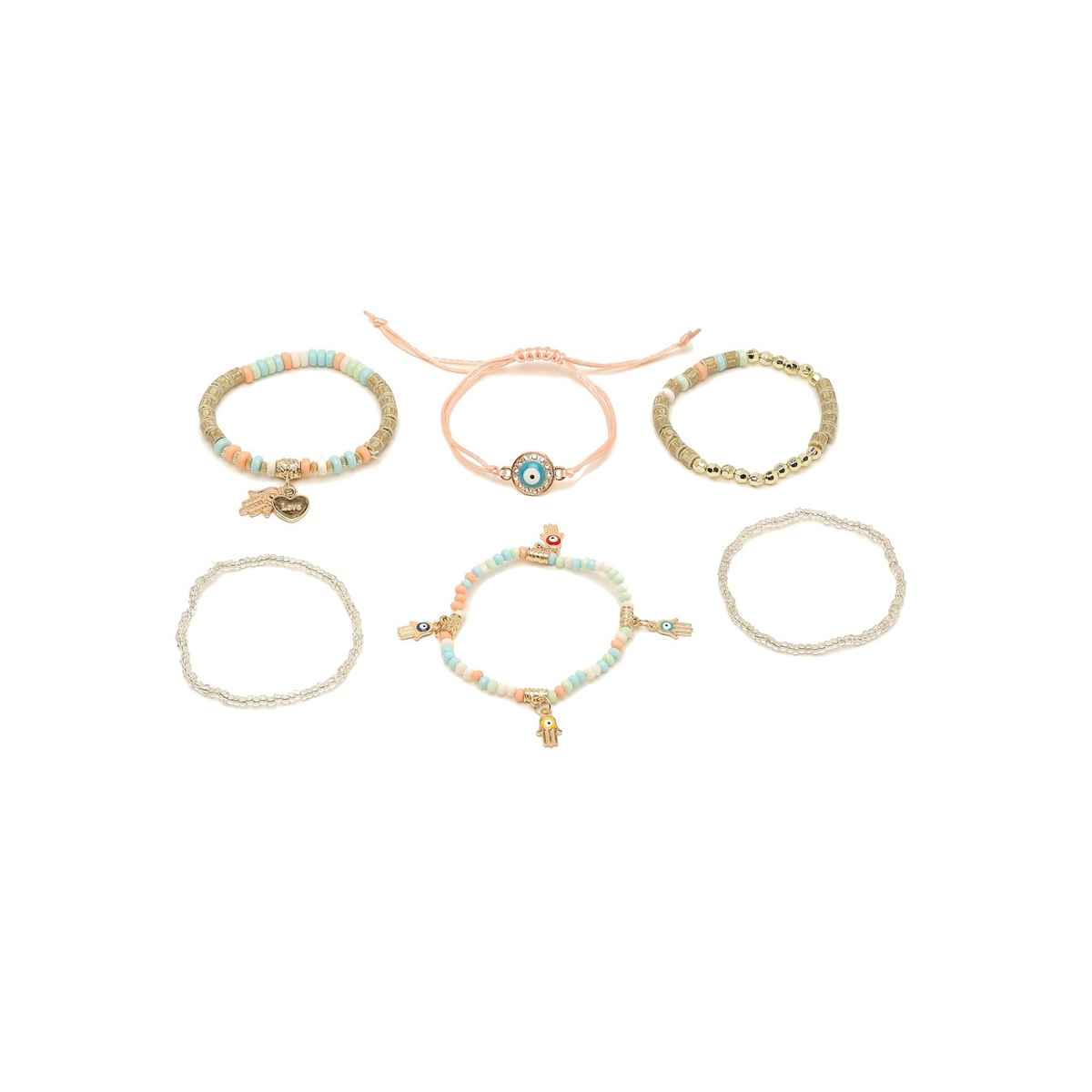 Youbella Jewellery Evil Eye Bracelet For Girls And Women (Multicolor) (Ybbn - 91785)