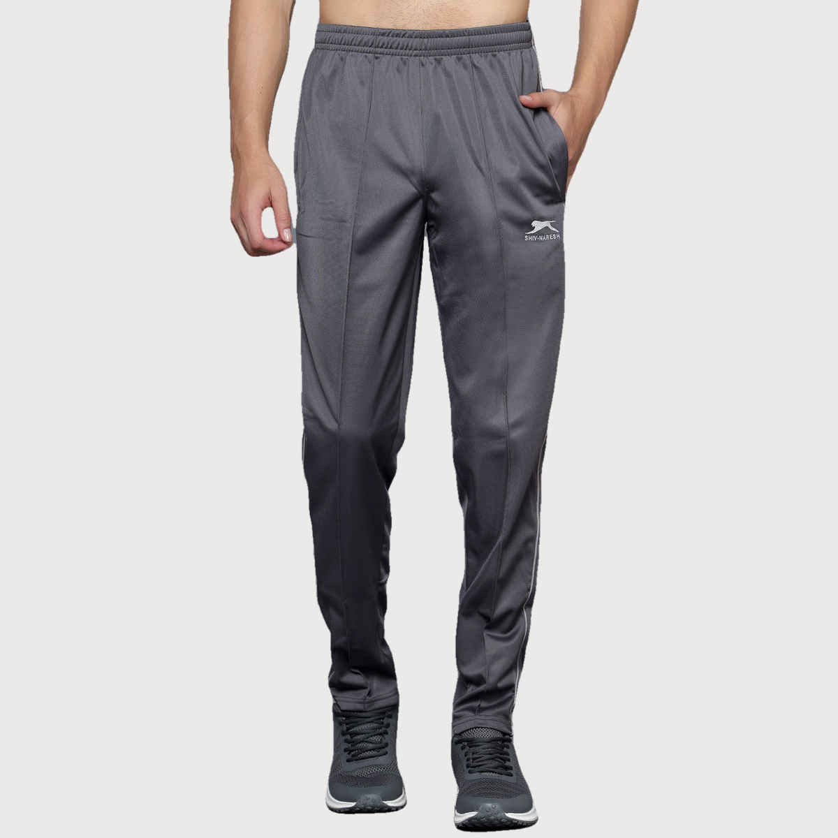 Shiv Naresh Men's Trackpant | 550 - D.Gre-L.Grey | 2XL
