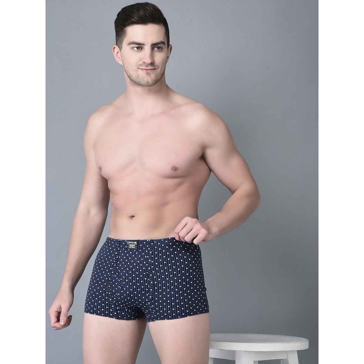 Dollar Bigboss Men's Soft Combed Cotton Printed Trunk | Pack Of 2 | Assorted - XXL