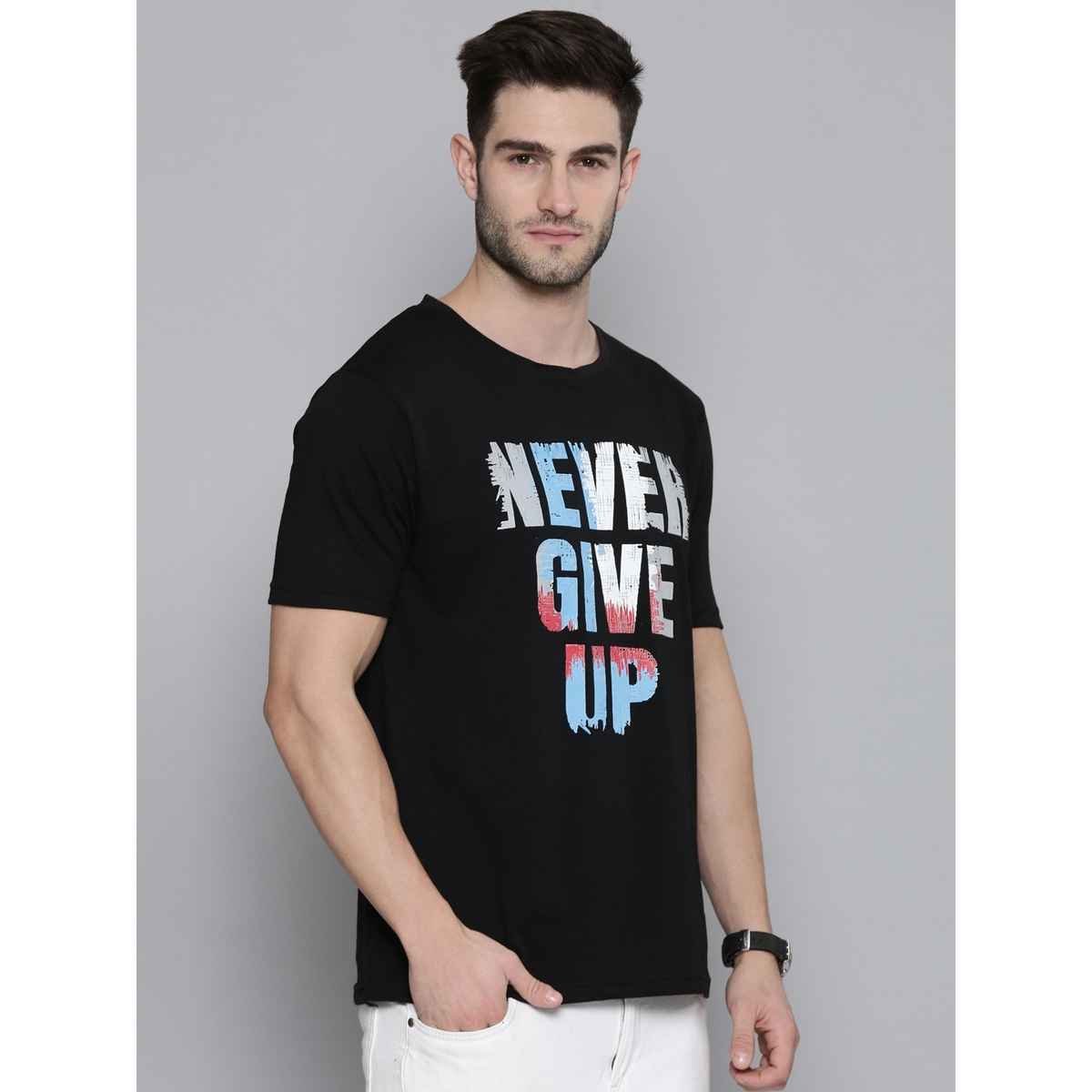 Smartees Men's Printed T-shirt | Style No 5 | Black - M