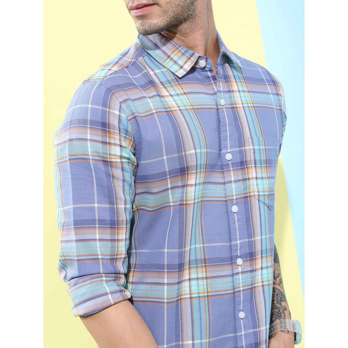 HIGHLANDER Men's Casual Shirt | Lavender - S